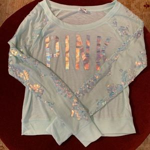 Pink Sequins long sleeves top